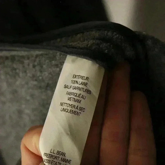 LL Bean Bellandi fabric made in Italy jacket women size L (PET)  100% wool - Picture 10 of 16